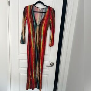 Fashion Nova - work of art long sleeve maxi dress